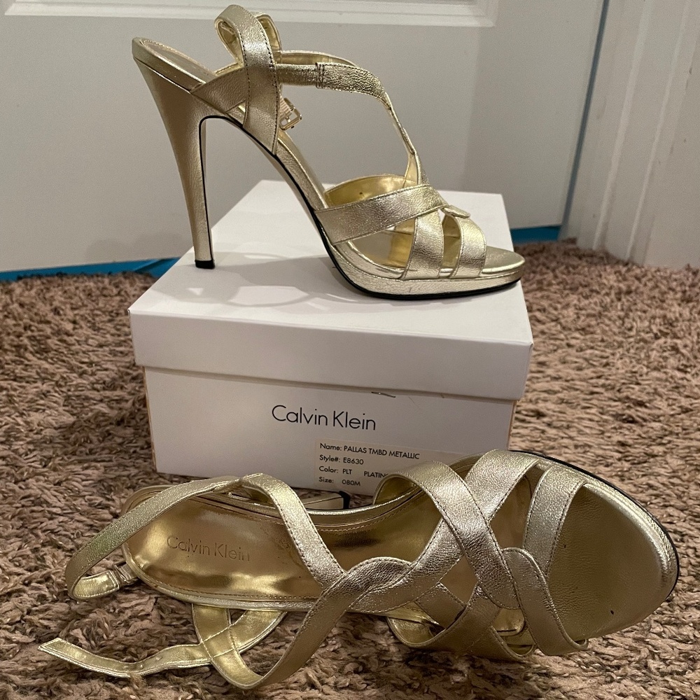 Calvin Klein Gold sandals